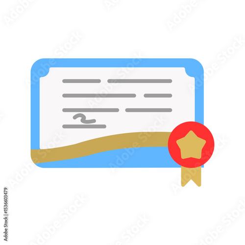Certificate Vector Icon