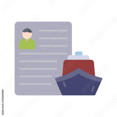 Ship Broker Vector Icon