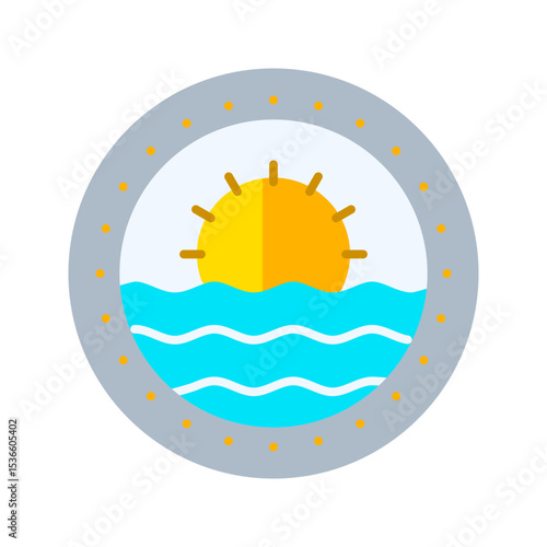 Porthole Vector Icon