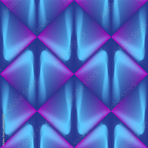 Endless vector seamless pattern consisting of various colorful graphic elements.