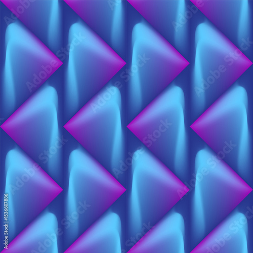 Endless vector seamless pattern consisting of various colorful graphic elements.