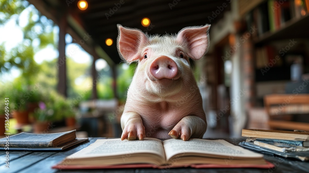Piglet reading Piglet reading