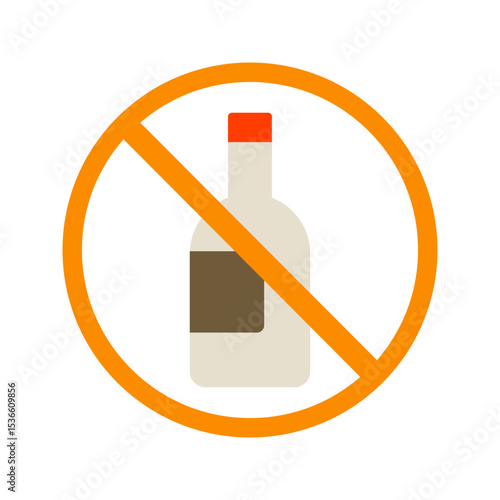 No Alcohol Vector Icon