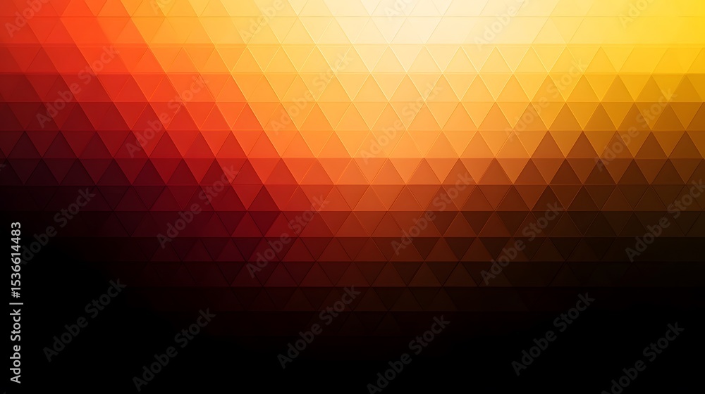 Fototapeta premium Abstract Geometric Triangle Pattern Background Orange Brown Gradient