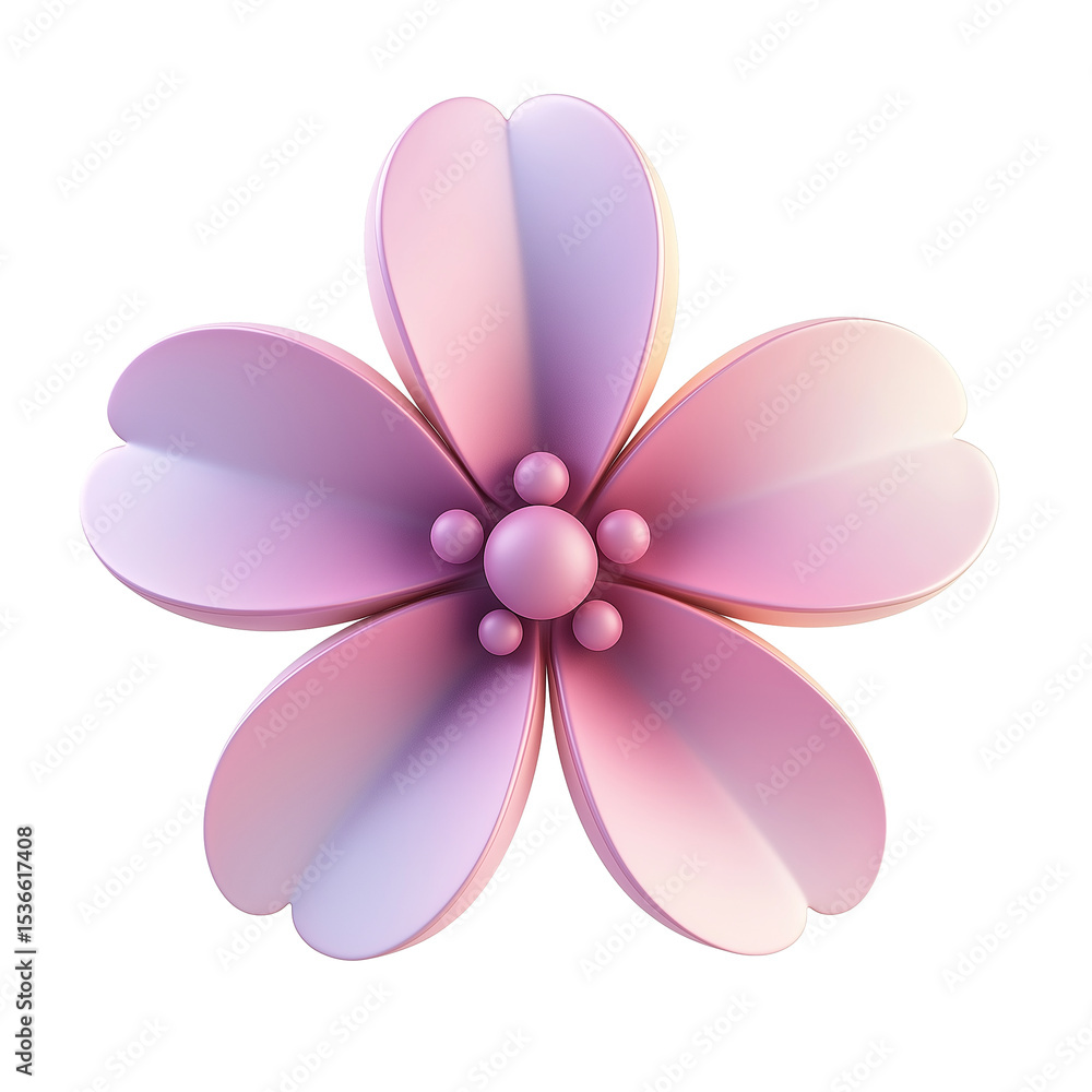 3D three - dimensional pink - purple gradient flower, exquisite shape, soft color, PNG transparent background material 3D three - dimensional pink - purple gradient flower, exquisite shape, soft color, PNG transparent background material