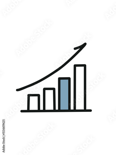  profit growth chart,  upward analytics graph