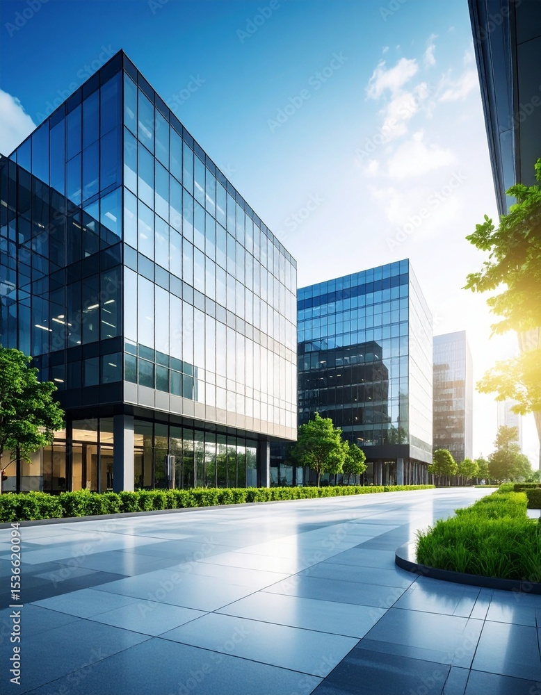 Fototapeta premium オフィスビルの外観