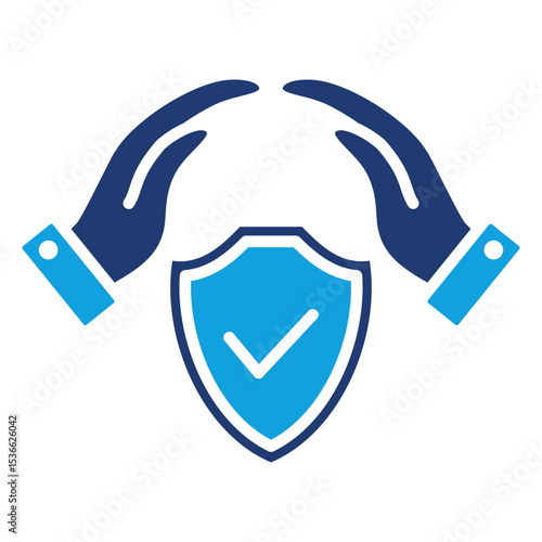 Insurance Flat Blue Icon