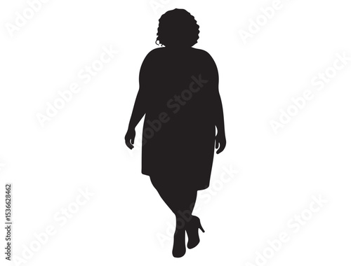  PLUS SIZE WOMAN SILHOUETTE