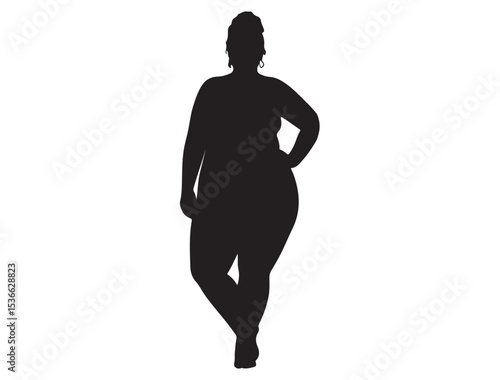  PLUS SIZE WOMAN SILHOUETTE