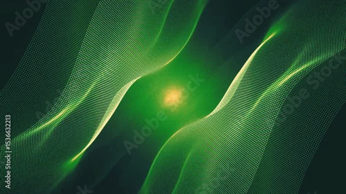 green abstract fractal background