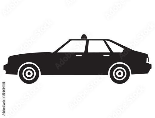 POLICE CAR SILHOUETTE 
