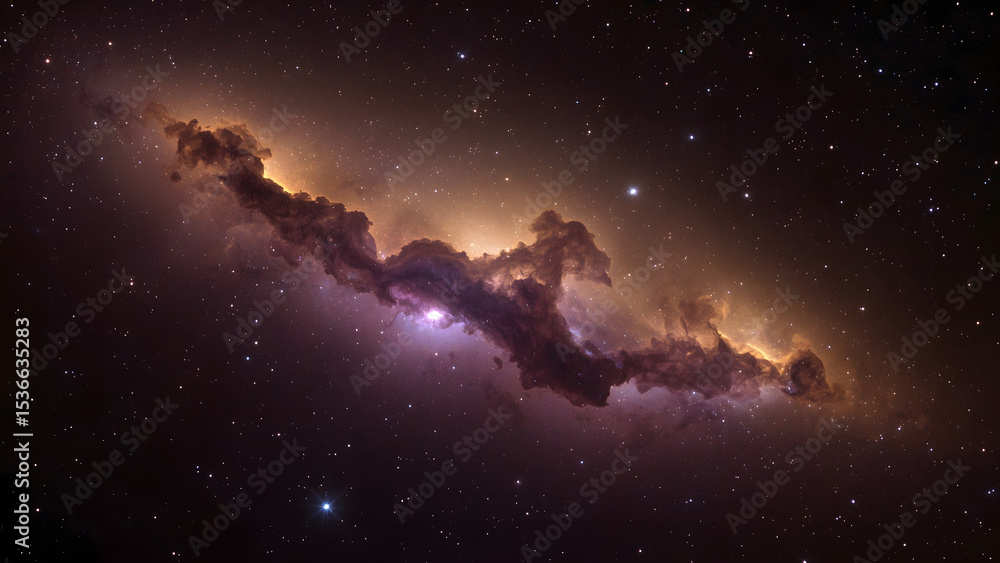 Fototapeta premium Nebula Dreams: A Celestial Landscape