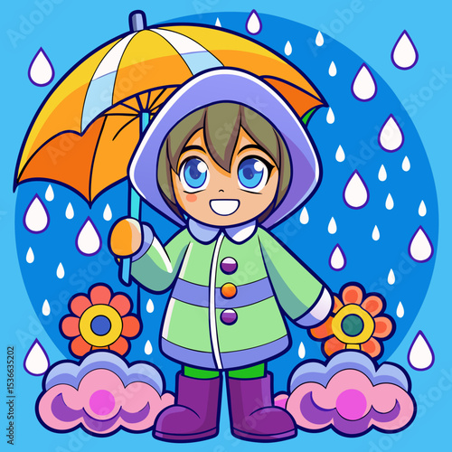 Spring Season Vector Collection – Flowers, Birds, Rain, and Nature Elements