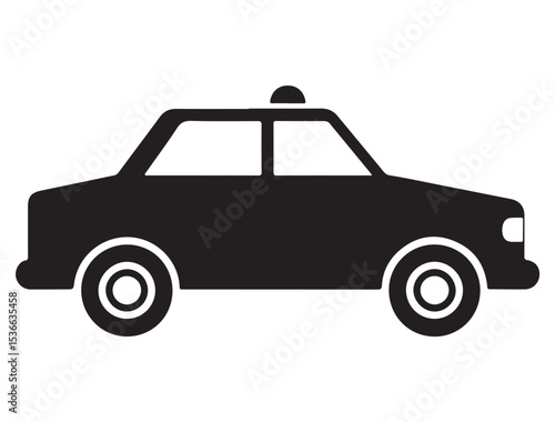 POLICE CAR SILHOUETTE 