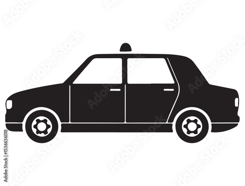 POLICE CAR SILHOUETTE 