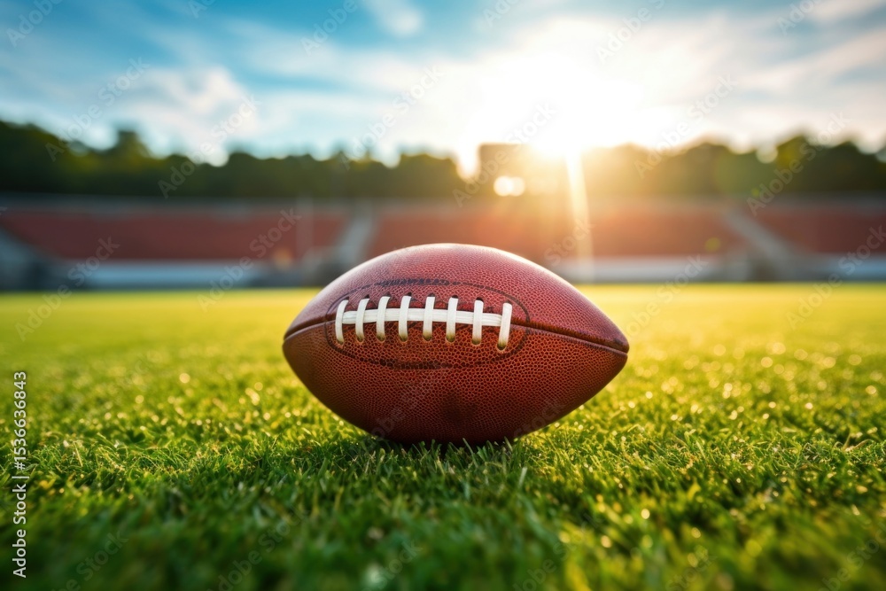 Obraz premium Football grass outdoors stadium.