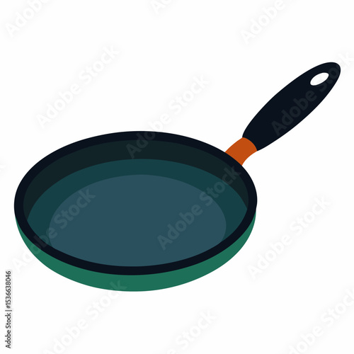 frying pan isolated on white background