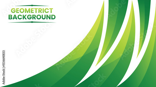 geometric green abstract background