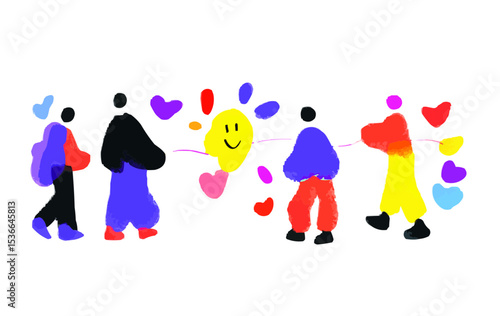 Declaration of love, in line style. Icons Declaration of love for web and mobile applications. Machine learning, websites, online schools, AI digital technology, algorithm, smart robot, 