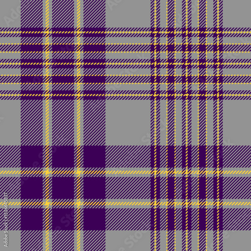 plaid tartan seamless repeat pattern. This is a gray purple yellow checkered plaid vector illustration. Design for decorative,wallpaper,shirts,clothing,tablecloths,wrapping,textile,fabric,texture