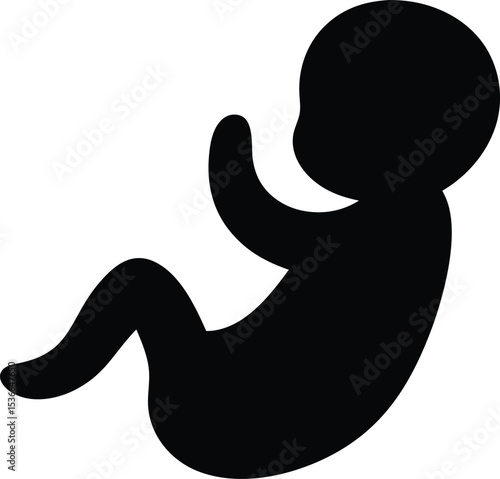 Fetus Icon Isolated on transparent Background