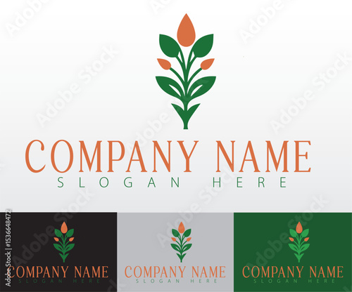 A lifestyle logo symbolizing natural wellness, healthy choices, and fresh food.