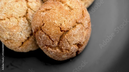 Wallpaper Mural Cracked freshly baked ginger snap cookies in male hand taking them close up Torontodigital.ca