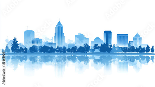 Wallpaper Mural Designed with a minimalist style, this image highlights Boise’s urban architecture and is ideal for business, travel, and tourism themes.  Torontodigital.ca