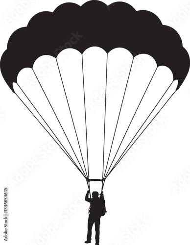 paragliding in the sky