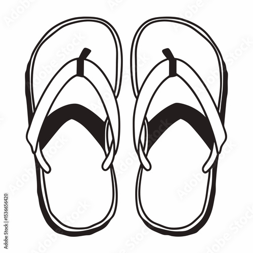 flip flops vector