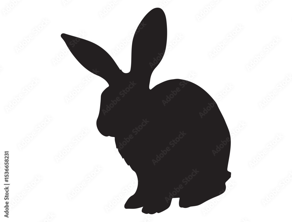 Obraz premium RABBIT SILHOUETTE