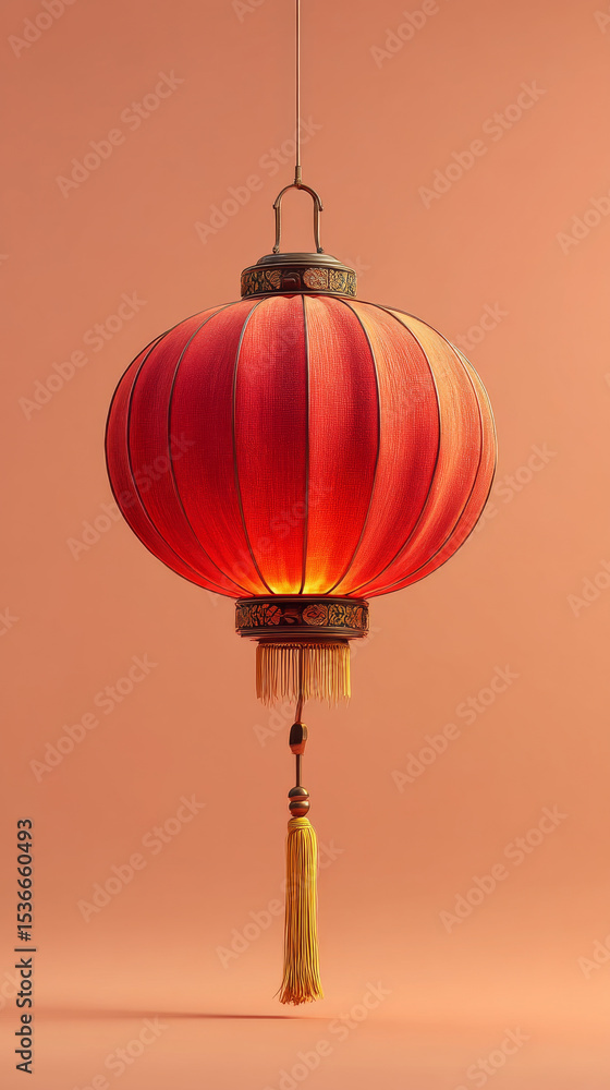 Obraz premium Traditional Chinese red lantern display