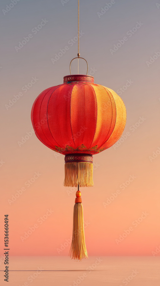 Fototapeta premium Traditional Chinese red lantern display