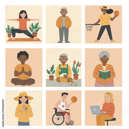 The vector is provided in a separated format, meaning each character or object is individually grouped and isolated. You can move, resize, edit, or remove each element independently without affecting 