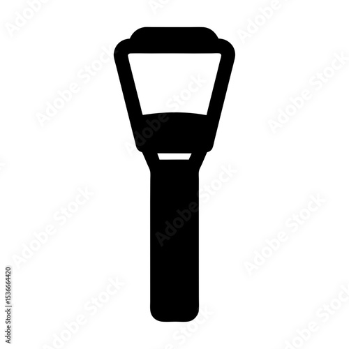 Black and white schematic drawing of an abstract object with rectangular cavity