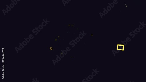 abstract flowing squares