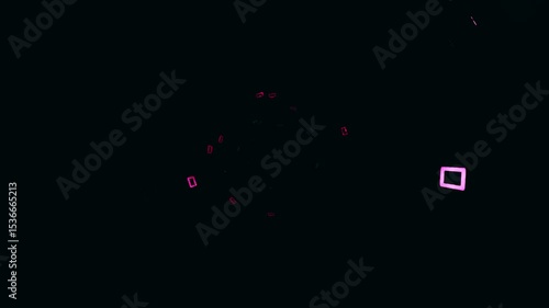 abstract flowing squares