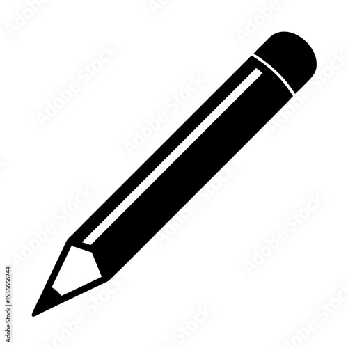 Simple black and white pencil illustration for drawing, writing, and sketching purposes