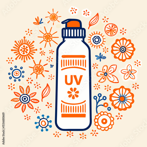 Silhouette of a Red Sunscreen Bottle on White Background – Sun Protection Container, Summer Skincare Concept, Cosmetic Packaging, Minimalist Design, Isolated Object, SPF Product Icon
Silhouette of a R