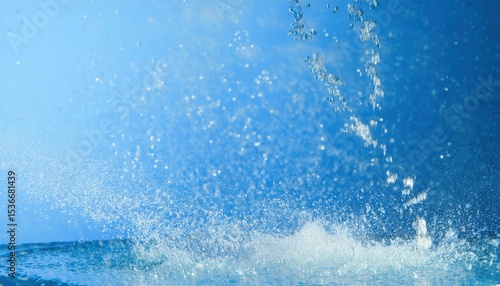 Wallpaper Mural clear blue water splash with dynamic bubbles and bokeh highlights for modern website background, print design, product branding, or digital interface

 Torontodigital.ca