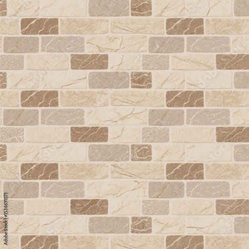 Seamless Beige Stonework Background – Vector Tile Design ,beige light brown stone or tile mosaic natural stonework texture vector background wallpaper