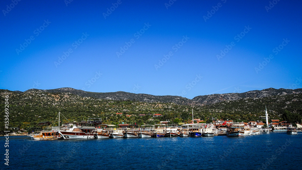 Fototapeta premium The view of the Turquoise Coast in Turkey