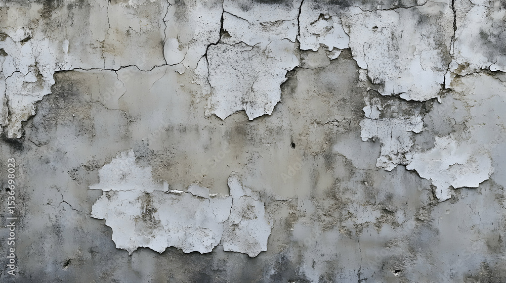 Weathered Wall Texture Gray White Cracks Peeling Paint Weathered Wall Texture Gray White Cracks Peeling Paint