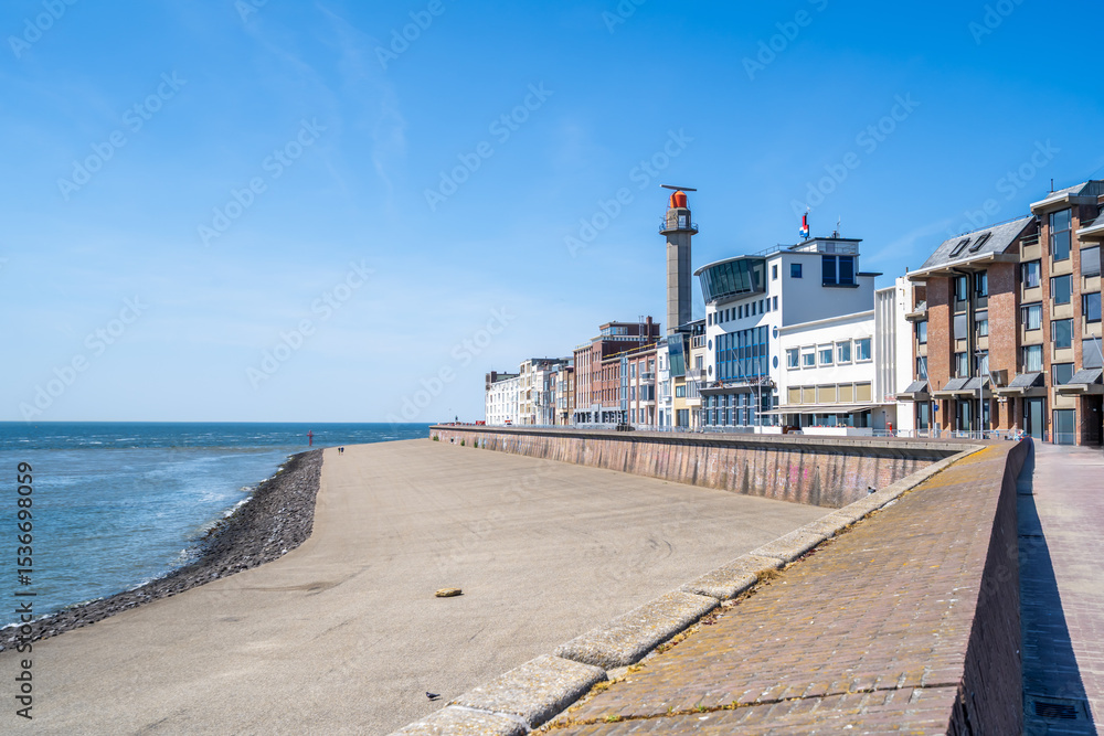 Obraz premium Altstadt, Vlissingen, Niederlande 