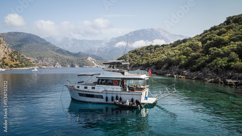 Fototapeta Naklejka Na Ścianę i Meble -  The view of the Turquoise Coast in Turkey
