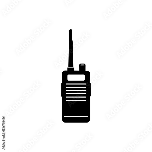 Walkie Talkie Silhouette Icons