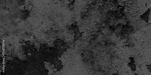 Abstract  rough, grunge-style dark concrete texture with uneven, mottled black and gray patches, resembling weathered cement, urban decay, or aged stone. spots, stains, and irregular shading, rugged