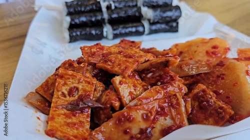 Chungmu Gimbap, a famous and delicious food in Tongyeong-si, Gyeongsangnam-do, the Naples of Korea