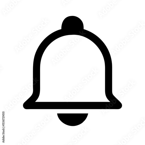 bell notification icon on white background  .svg